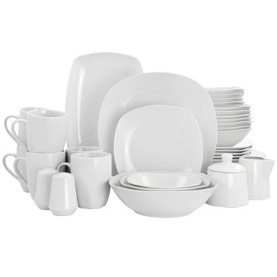 Corelle Square Pure White 16-Piece Dinnerware Set 