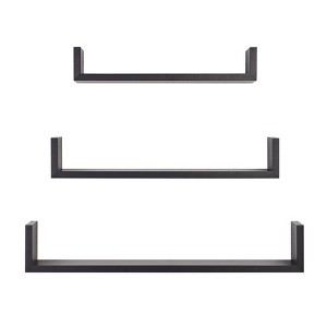 3pc Aalto U-Shaped Floating Wall Shelf Set - Danya B. - 1 of 4