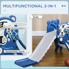 Dexmalle Easy Set Up Baby Slide with Basketball Hoop - 4 of 4