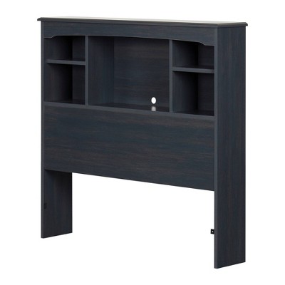 Twin Navali Bookcase Headboard  Blueberry  - South Shore