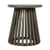 NicBex Round Outdoor Coffee Table,End Tables Made of Acacia Wood,Outdoor Side Table for Lawn,Backyard & Balcony,Outdoor Furniture - 3 of 4