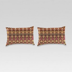 2pk Outdoor Wicker Pillow Set - Jordan Manufacturing - 1 of 3
