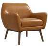 Lounge Chair with Non-Removable Cushions, Solid Wood Frame, and Easy-Clean Design - 3 of 4