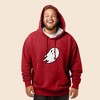 Dalix Giant Ghost Embroidered Hoodie Soft Fleece Hood Sweatshirt Mens - 3 of 4