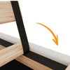 Corduroy Upholstered Bed Frame with 51" Wingback Headboard & Wooden Slats, No Box Spring Needed - 4 of 4