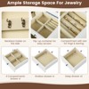 Tangkula Jewelry Cabinet Armoire Storage Box Chest Standing Organizer w/ Mirror - 4 of 4