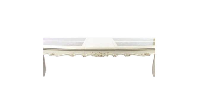 Chantelle 96&#34; Dining Tables Marble Top and Pearl White - Acme Furniture, 2 of 7, play video
