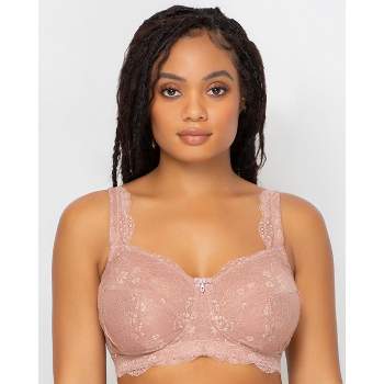 Curvy Couture Women's Luxe Lace Wire Free Bra