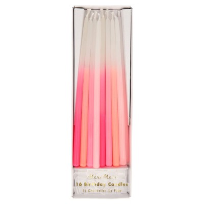 Meri Meri Pink Dipped Tapered Candles