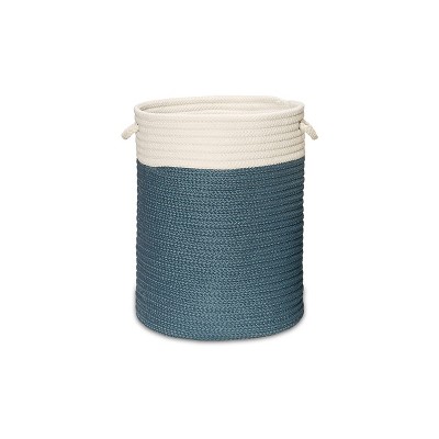 Colonial Mills Nicholas 2-Tone Hampers - Blue 17"x17"x22"