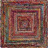 Unique Loom Braided Chindi Collection Area Rug - Layer - 2 of 4
