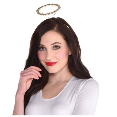 Adult Rhinestone Halo Halloween Costume Headwear