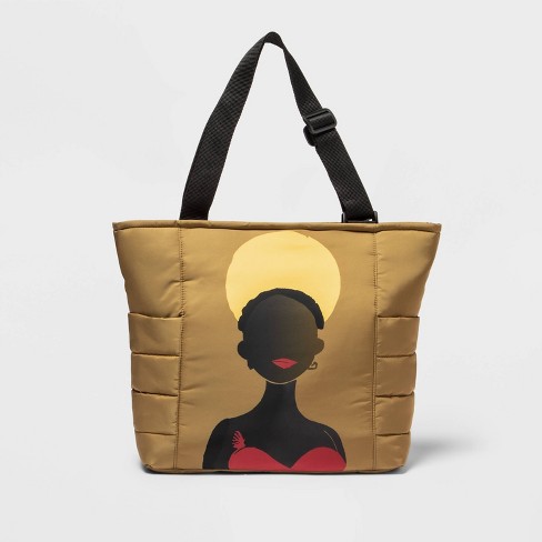 Target black sale tote bag