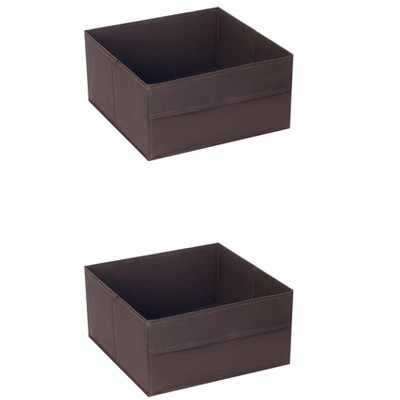 REGALWOVEN Fabric Reinforced Storage Bin for Organizing Clothes Books 2 Pcs