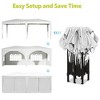 Large Pop Up Canopy For Outdoor, UV Protection Cover Portable Party Folding Tent With 4 Church Style Window Panels, Thickened Steel Tube Structure - 4 of 4