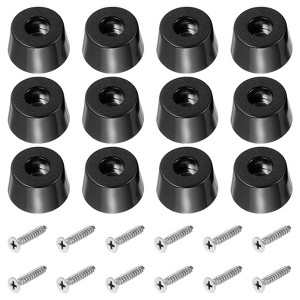 Unique Bargains Rubber Non-Slip Shock Absorption Durable Furniture Pads 12 Pcs - 1 of 4