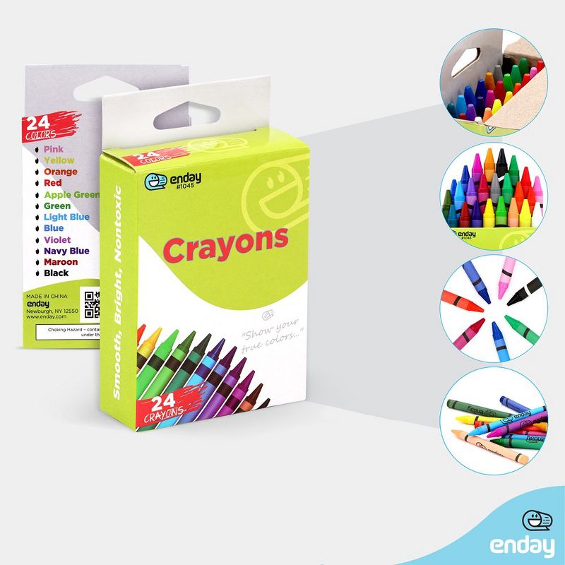 Enday 24 Box Crayons, 2 Pack, 3 of 7