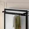 TIRAMISUBEST 2-in-1 Twin/Twin Murphy Bed, Folding Bed Frame Set with Clothes Hanging Rods, Storage Shelves & Charging Station - 4 of 4