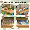 Aghana Digitals Kids Dinosaur Theme Garden Table Set with Foldable Umbrella, Removable Cushions & - 4 of 4