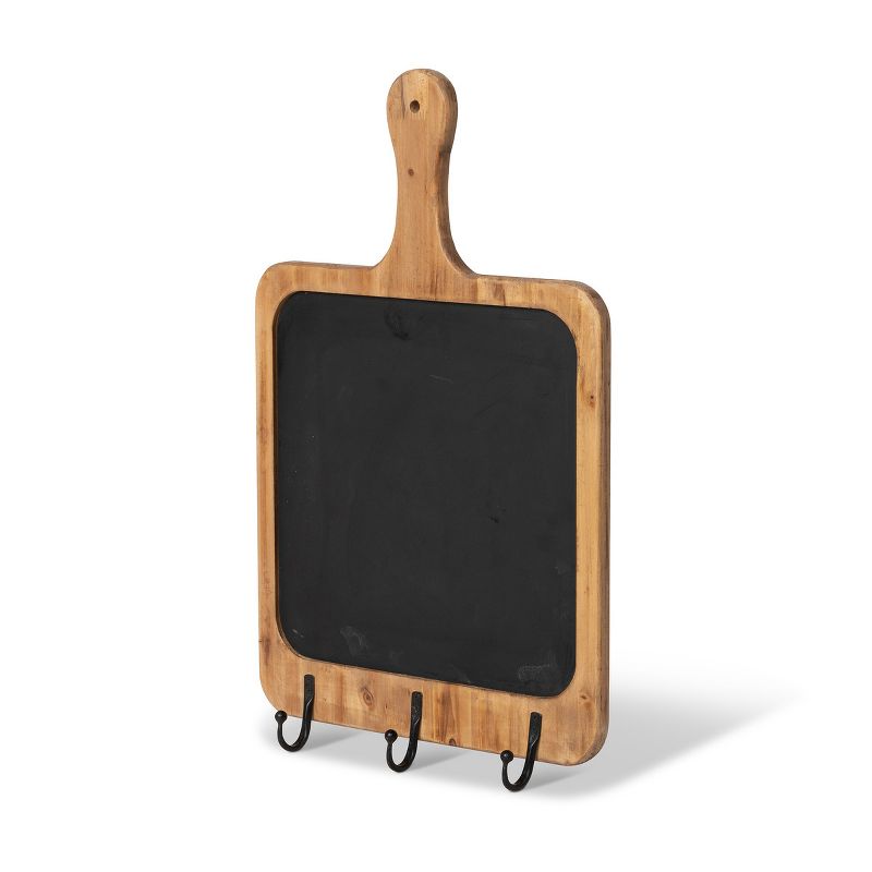 Park Hill Collection Wooden Blackboard Wall Hook Rack, 1 of 4