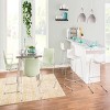 Syemin Dining Chairs Set of 2 Wired Contemporary Chair Kitchen Side Chairs, Farmhouse Dining Room Chair Kitchen Table Chairs, Green, 21"*20.75"*32" - 3 of 4