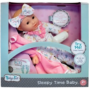 Baby's First: 16" Sleepy Time Baby Doll with Washable PJ Set, Ages 2+ - 1 of 4
