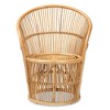 Narva Rattan Accent Chair Natural/Brown - bali & pari: Bohemian Style, No Assembly, Indoor Use, Solid Pattern - 3 of 4