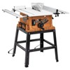 WhizMax Table Saw 10 Inch, 5000RPM Powerful Tablesaw with Stand & Protective Cover, 90°Cross Cut & 0-45°Bevel Cut, Jobsite Table Saw Adjustable Depth - 3 of 4