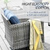 XIZZI 10 Pieces Wicker Furniture Set, Sectional Sofa Set with Wide Armrest and Deep Seat, Rattan Modular Conversation Set for Backyard Garden - 4 of 4