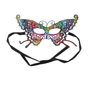 Unique Bargains Butterfly Half Face Party Mask 1 Pc - 1 of 4