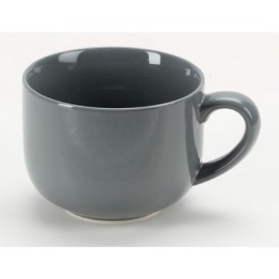 Omniware Teaz Cafe Jumbo Coffee Mug, 24 oz - Stoneware with Large Handle, Dishwasher Safe, Lead-Free Glaze - (Grey)