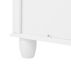 GlasFlength Decorative Storage Cabinets Modern Chest of Drawers Tall Sturdy Build Offers Spacious Storage for Living Room, White, 29.1"*15.7"*36.6" - 3 of 4