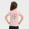 Toddler Girls' Disney Minnie Mouse Short Sleeve Graphic T-Shirt - Rose Pink - 3 of 3