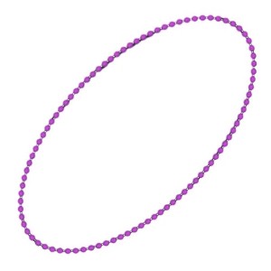Magic Matt’s Brilliant Blinkys Smooth Round Opaque Bead Mardi Gras Necklace Purple Pack of 12 - 1 of 1