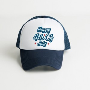 Simply Sage Market Happy 4th Of July Stars Adult Foam Trucker Hat - 1 of 2