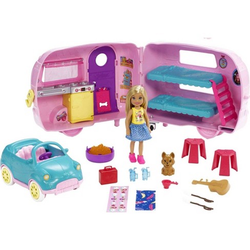 betrouwbaarheid dozijn Voorloper Barbie Club Chelsea Camper Playset : Target