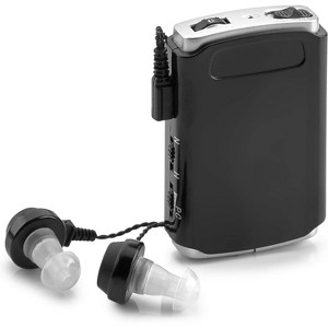 MEDca Sound Amplifier, Pocket Sound Enhancer Device with Duo Mic/Ear Plus Extra Headphone and Microphone Set, Personal Hearing Amplifier Device - 1 of 4