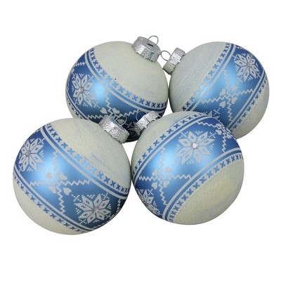 Northlight 4ct Mirrored Glass Disco Ball Christmas Ornament Set 4 - Gold :  Target