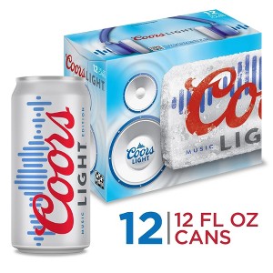 Coors Light Beer - 12pk/12 fl oz Cans - 1 of 4