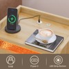 Pinmoco Set of 2 LED Nightstands, Tall Bedside Tables with 2 Drawers & Charging Station - 2 of 4