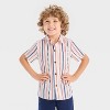 Toddler Boys' 4th Of July Short Sleeve Stars and Striped Button Up and Shorts Set - Cat & Jack™ - 3 of 4