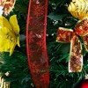 Nearly Natural 5' Pre-Lit Artificial Pop up Christmas Tree with Red and Gold Ornaments and Ribbons - 4 of 4