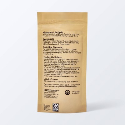 Rawhide-Free Peanut Butter Flavor Recipe Stick Dog Treat - 1.75oz/5ct - Kindfull&#8482;