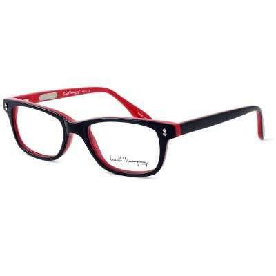 Ernest Hemingway Designer Reading Glasses H4617 (Small Size) in Black-Red 48mm