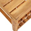 vidaXL Shoe Rack 27.5 in.x12.5 in.x18.1 in. Solid Acacia Wood - 4 of 4