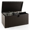 WELLFOR 130 gal Waterproof Outdoor Storage Deck Box Brown - 2 of 4