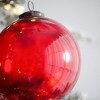 NAYSAYE Party Decoration and Accessories Red Glass Hanging Ornament Set for Holiday Celebration and Christmas, Red, 6"*6"*0.68" - 4 of 4