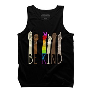 Adult Design By Humans Pride Be Kind Sign Language By Avocato Tank Top - 1 of 2