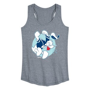 Women's - Disney - Donald Duck's Temper Tantrum Graphic Racerback Tank - 1 of 4
