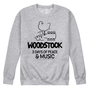 Men's - Woodstock - 3 Days Of Peace and Music Graphic Fleece Sweatshirt - 1 of 4